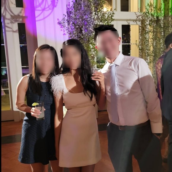 LIKELY Taliah mini Dress size 2 White Feather Trim - Picture 4 of 8